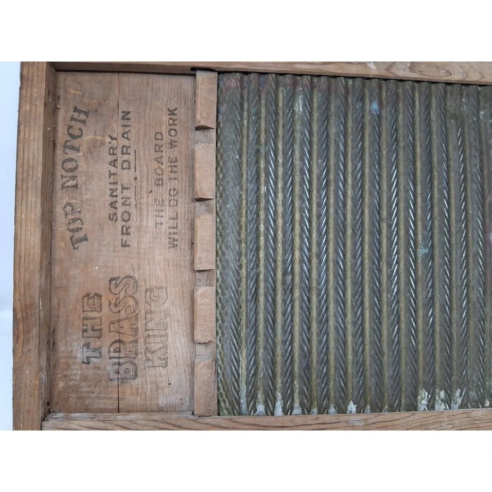 Vintage National Washboard Co. No. 801 The Brass King Top Notch Chicago USA